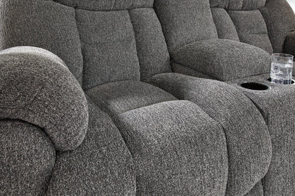 Foreside Reclining Loveseat with Console - Pull Up A Couch