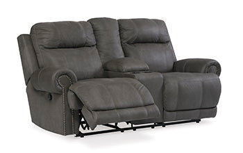 Austere Reclining Loveseat with Console - Pull Up A Couch