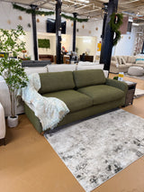 92" MCM Sofa (Napa Moss/Natural Oak) - Pull Up A Couch