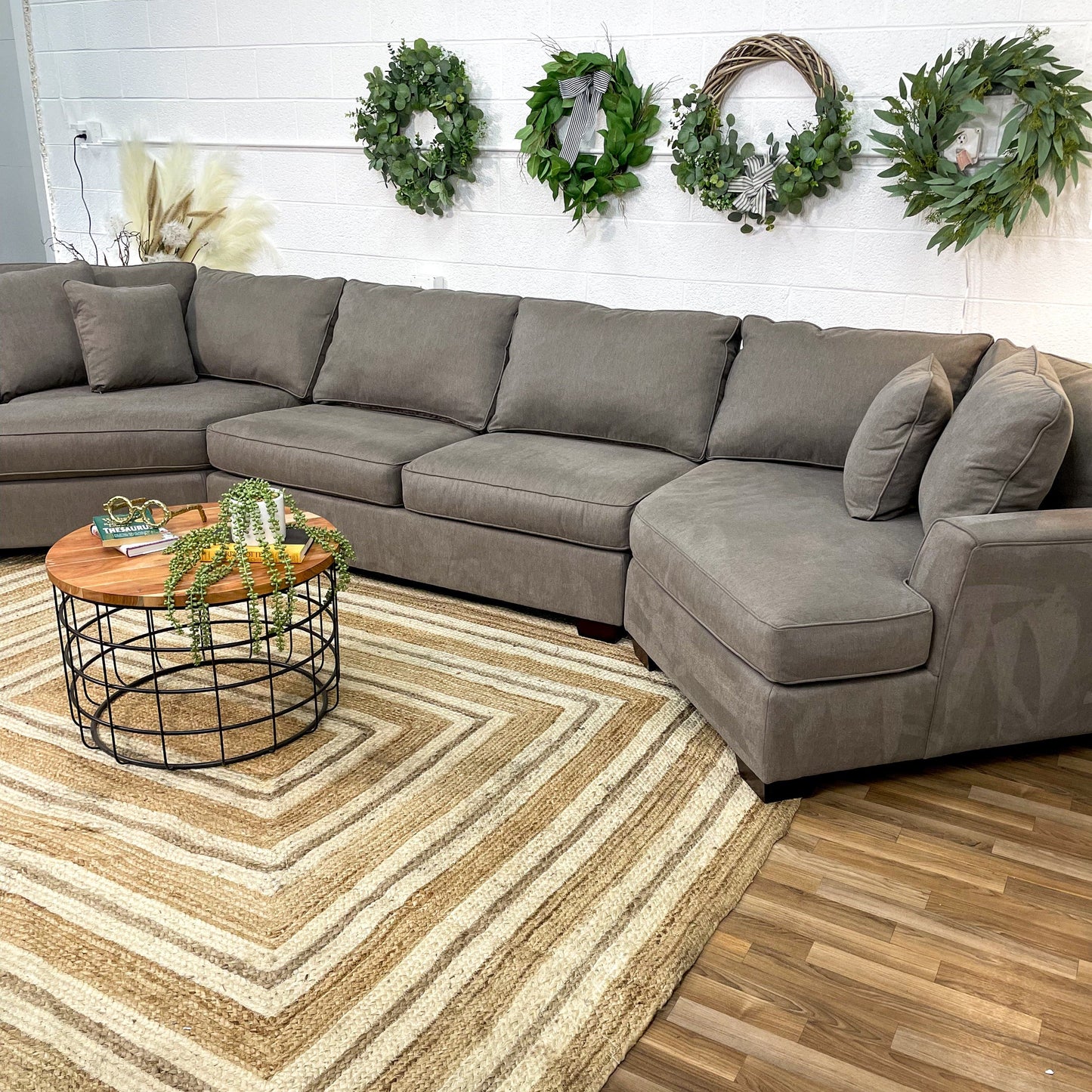 Macy’s 3pc Sectional w/Double Cuddle corner - Pull Up A Couch