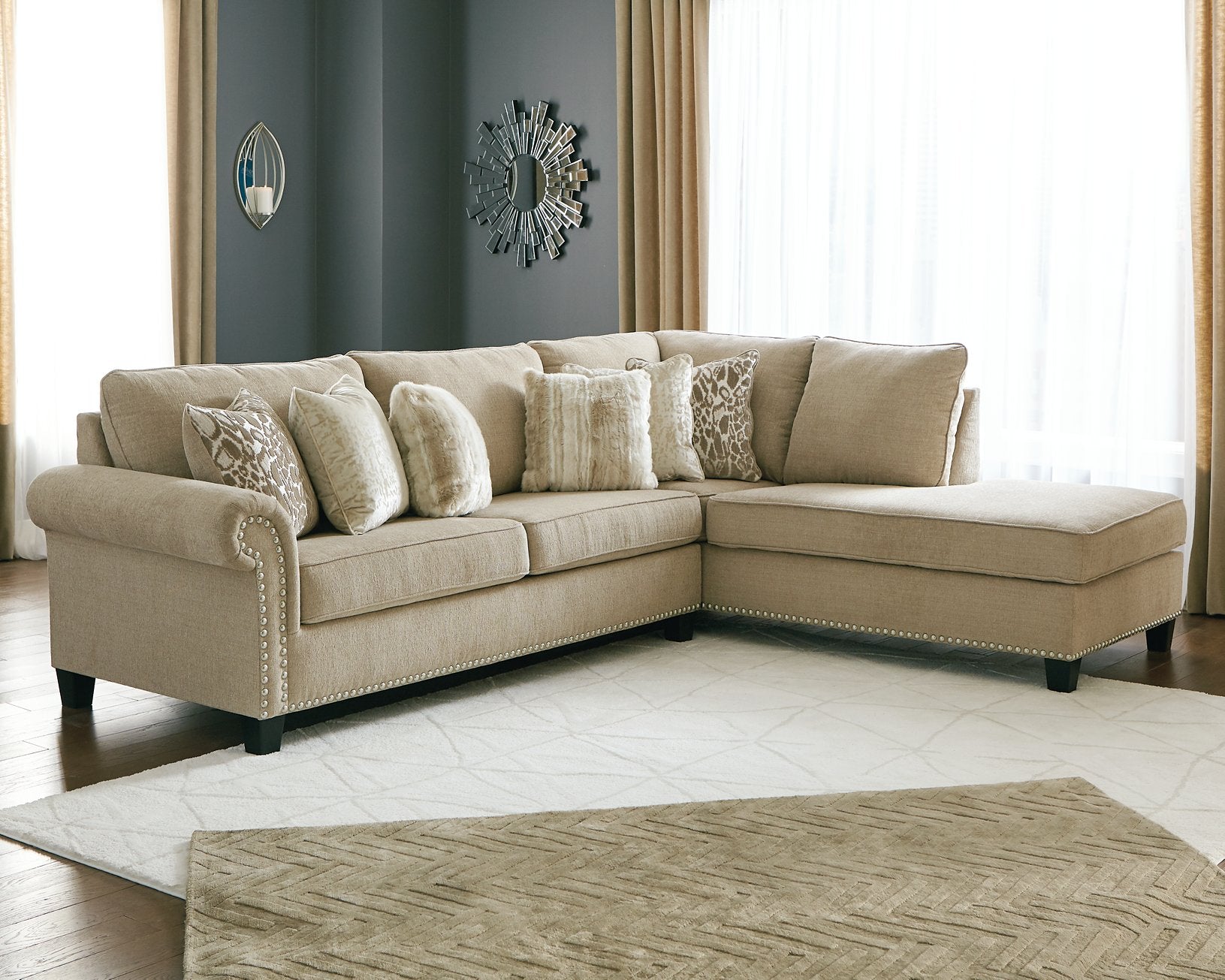 Dovemont 2-Piece Sectional with Chaise - Pull Up A Couch