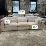 Serenity Cloud Sectional Sofa (3pc)