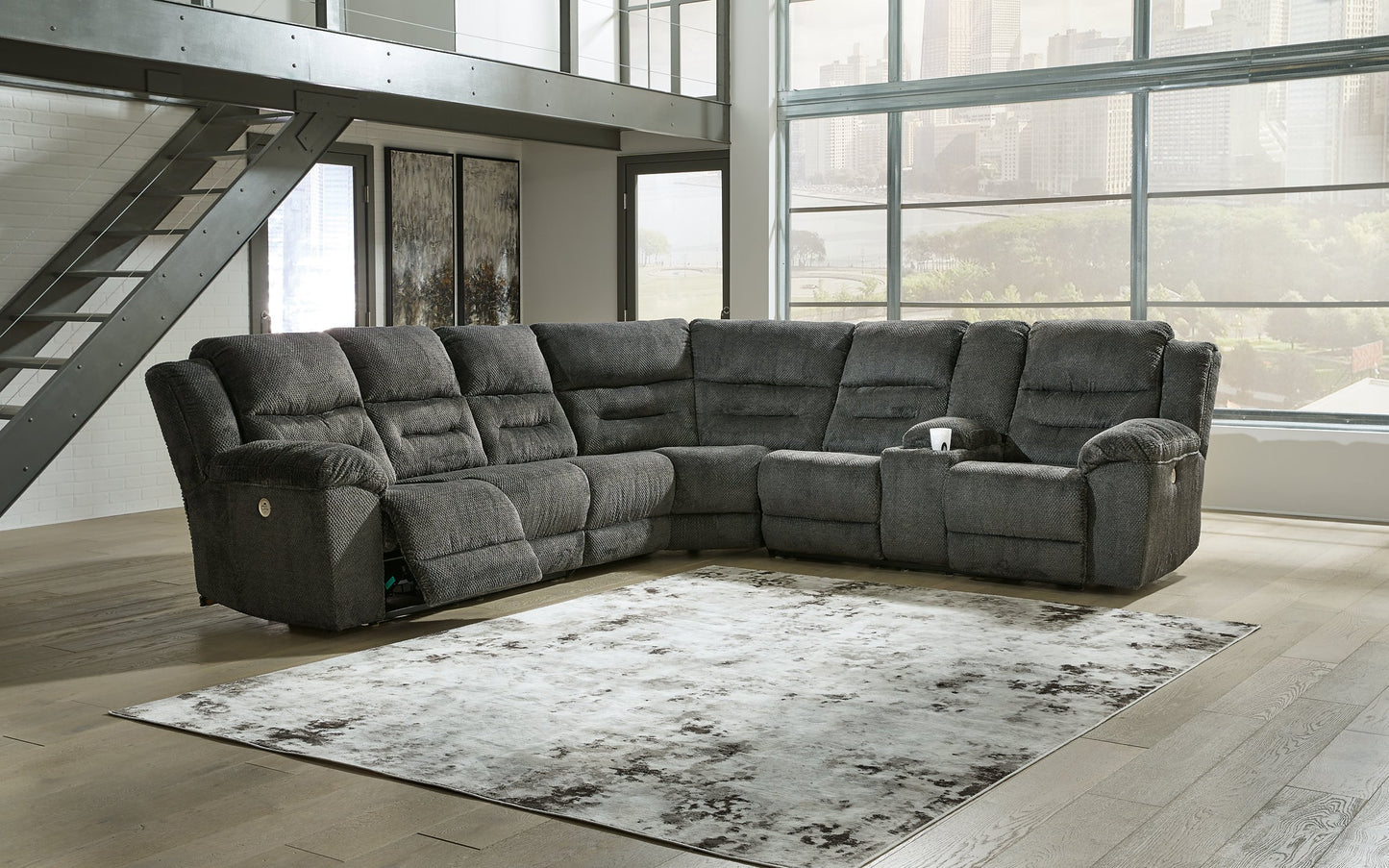 Nettington Power Reclining Sectional - Pull Up A Couch