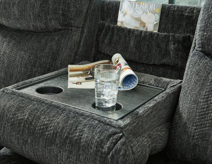 Martinglenn Power Reclining Sofa with Drop Down Table - Pull Up A Couch