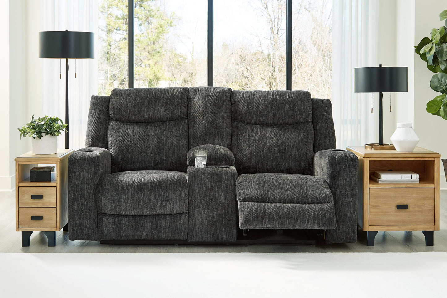 Martinglenn Power Reclining Loveseat with Console - Pull Up A Couch