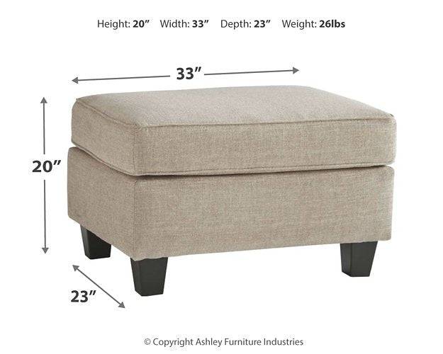 Abney Ottoman - Pull Up A Couch