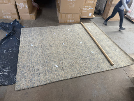 8' x 10' Wool Rug (Pebble Sand) - Pull Up A Couch