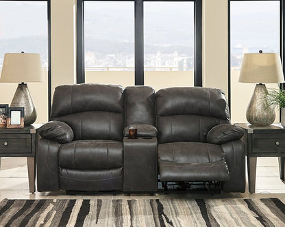 Dunwell Power Reclining Loveseat with Console - Pull Up A Couch