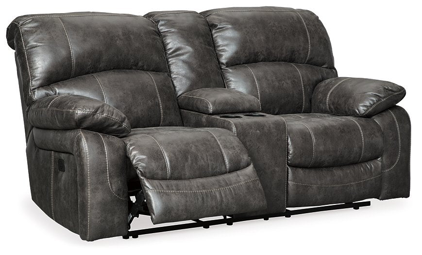 Dunwell Power Reclining Loveseat with Console - Pull Up A Couch