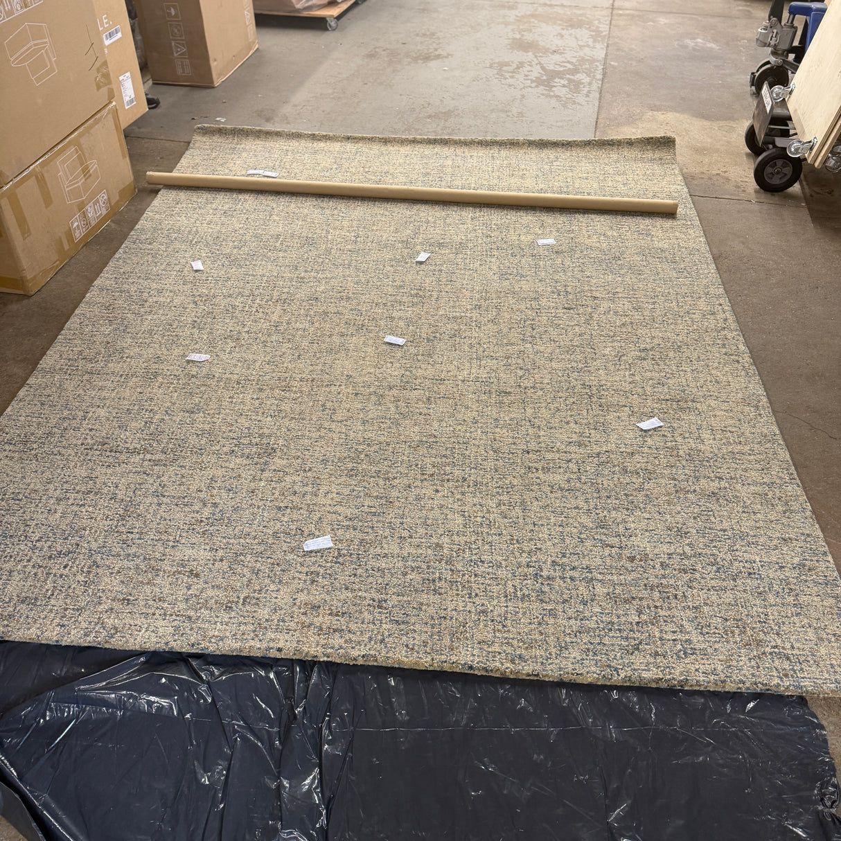8' x 10' Wool Rug (Pebble Sand) - Pull Up A Couch