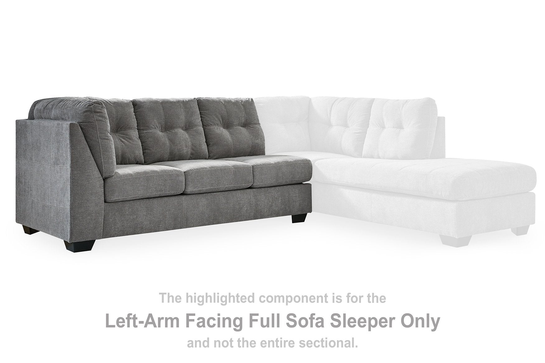 Marleton 2-Piece Sleeper Sectional with Chaise - Pull Up A Couch