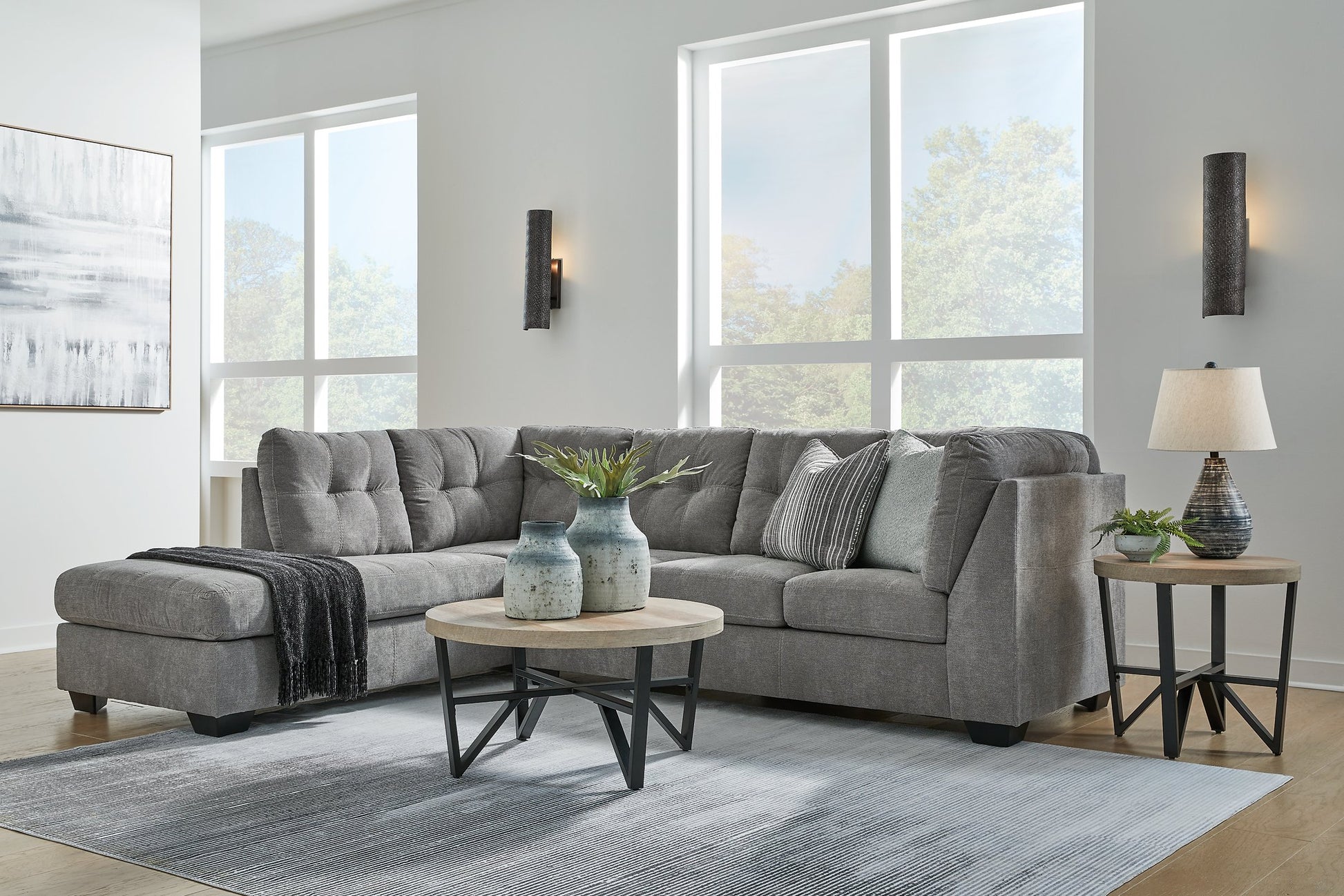 Marleton 2-Piece Sectional with Chaise - Pull Up A Couch