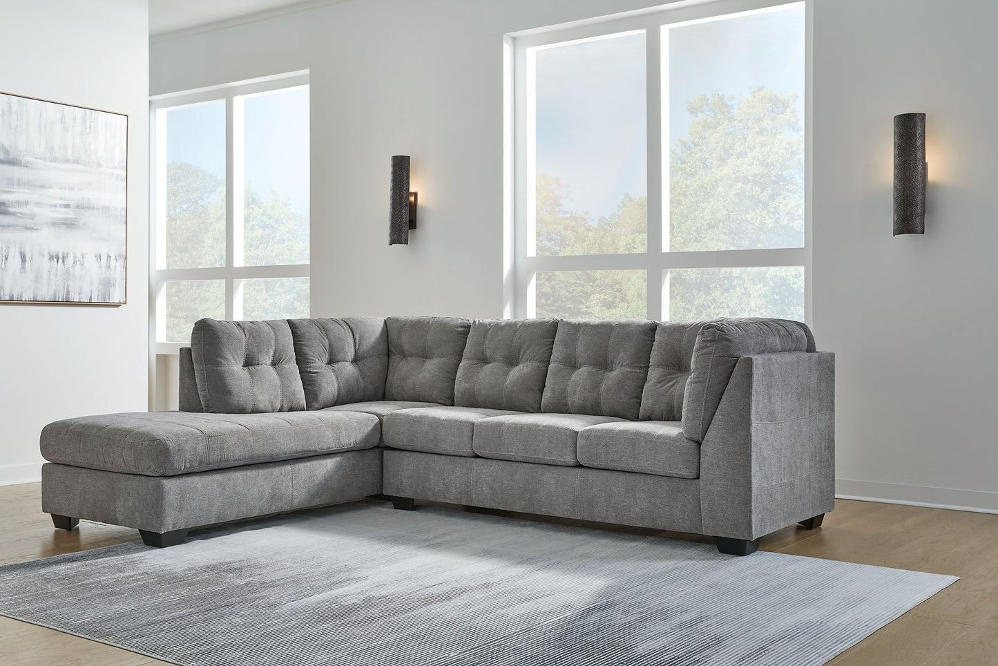 Marleton 2-Piece Sectional with Chaise - Pull Up A Couch