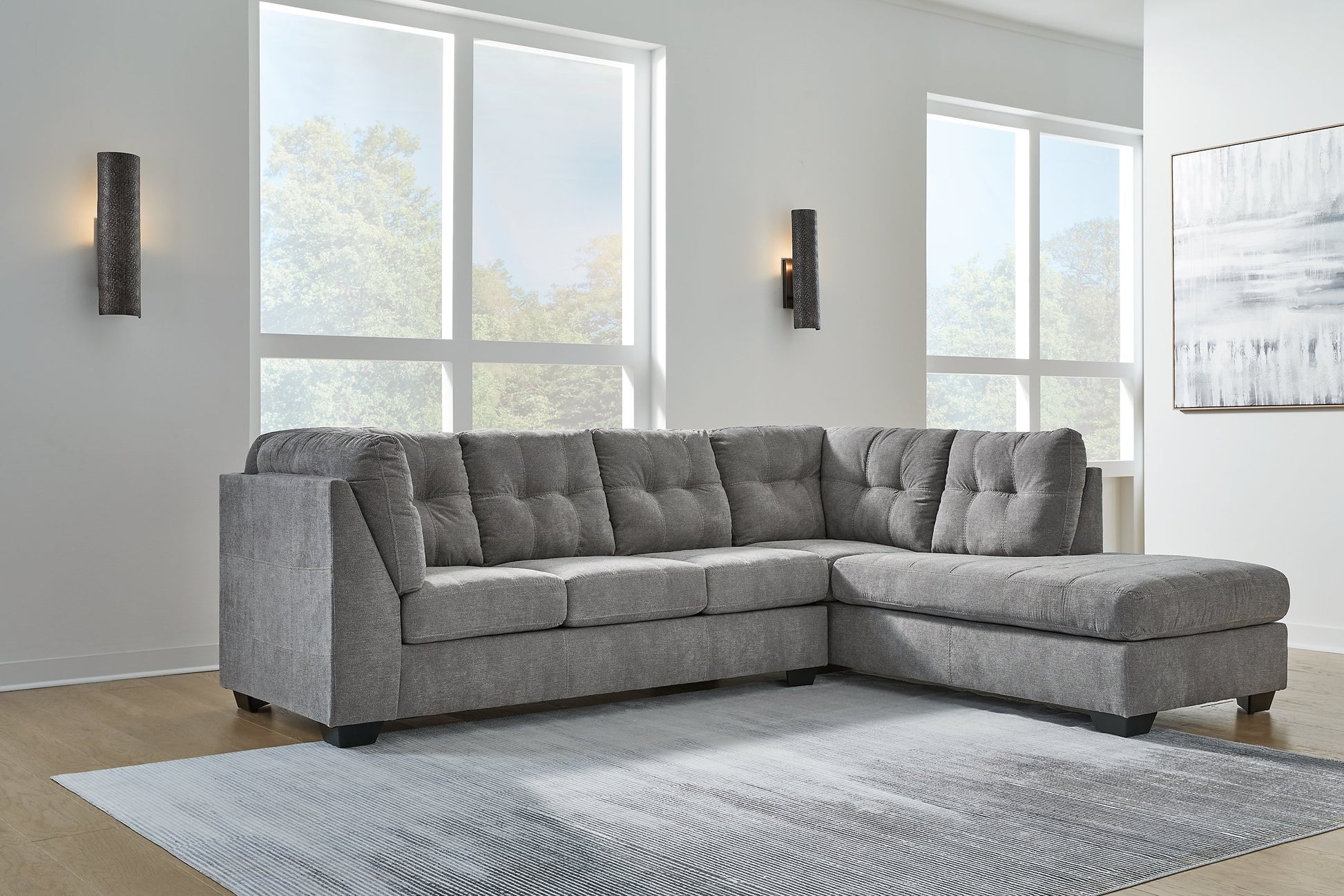 Marleton 2-Piece Sectional with Chaise - Pull Up A Couch