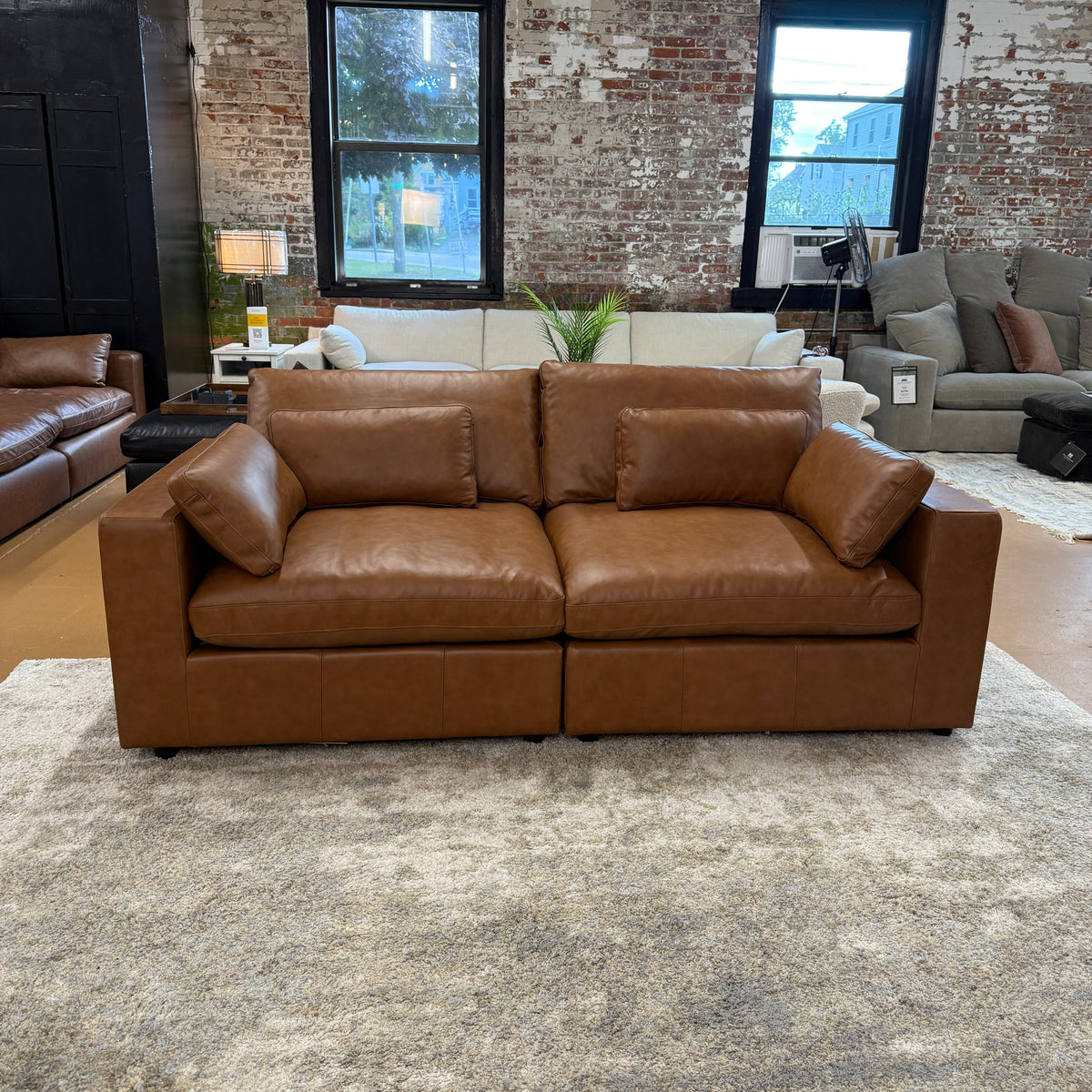 Pull Up A Couch Serenity Reserve sectional sofa, 2-piece set with plush cushions and modern design for comfortable living room seating.