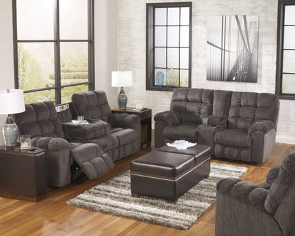 Acieona Reclining Sofa with Drop Down Table - Pull Up A Couch