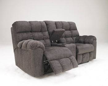 Acieona Reclining Loveseat with Console - Pull Up A Couch