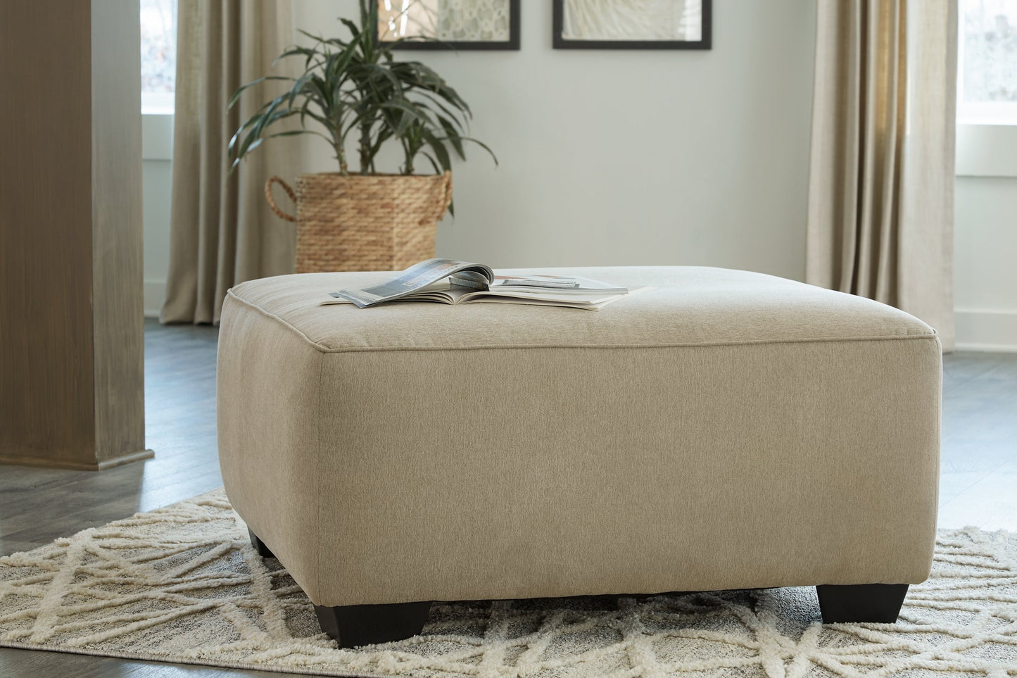 Lucina Oversized Accent Ottoman - Pull Up A Couch