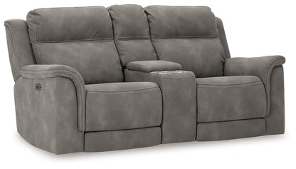 Next-Gen DuraPella Power Reclining Loveseat with Console - Pull Up A Couch