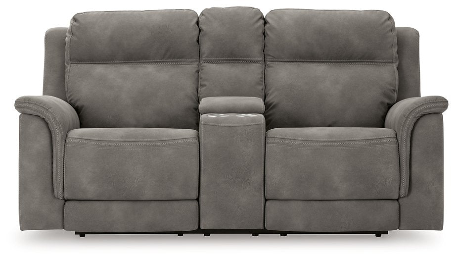 Next-Gen DuraPella Power Reclining Loveseat with Console - Pull Up A Couch