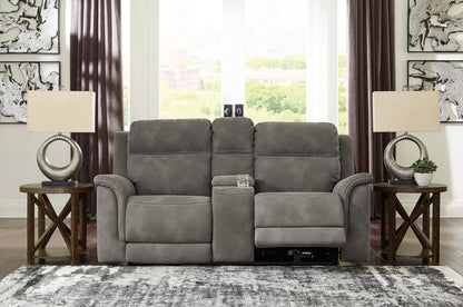 Next-Gen DuraPella Power Reclining Loveseat with Console - Pull Up A Couch