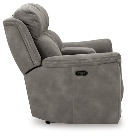 Next-Gen DuraPella Power Reclining Loveseat with Console - Pull Up A Couch