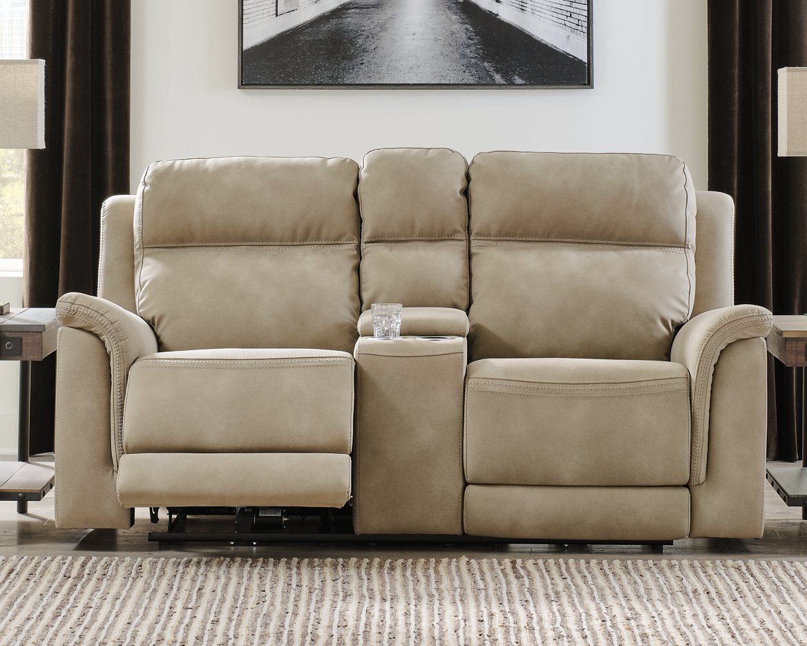 Next-Gen DuraPella Power Reclining Loveseat with Console - Pull Up A Couch