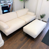 91" Modular Sofa w/Ottoman (Quartz White) - Pull Up A Couch