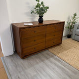 6-Drawer MCM Double Dresser (Walnut)