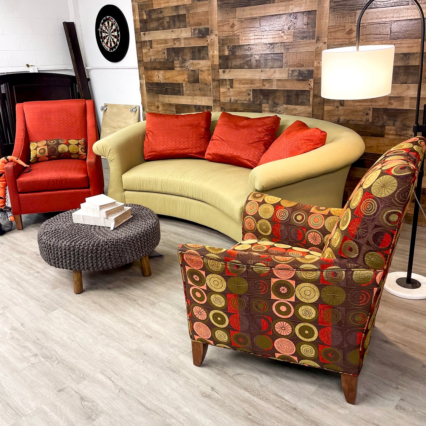 Charles Ray Custom Living Room Sofa + Chair Set