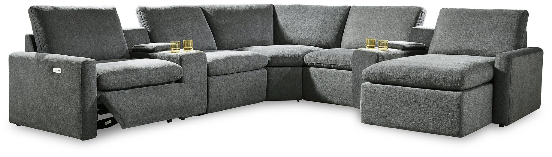 Hartsdale Power Reclining Sectional with Chaise - Pull Up A Couch