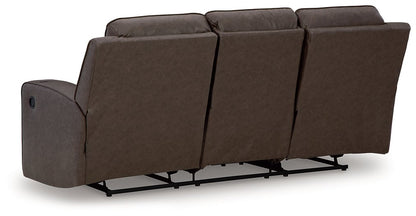 Lavenhorne Reclining Sofa with Drop Down Table - Pull Up A Couch