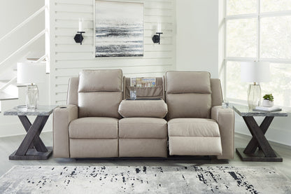 Lavenhorne Reclining Sofa with Drop Down Table - Pull Up A Couch