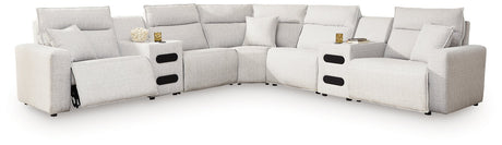 Modmax II Power Reclining Sectional with Audio Consoles - Pull Up A Couch