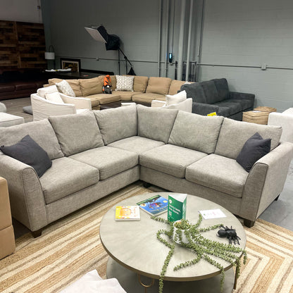 Gray 2pc Corner Sectional