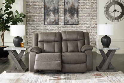 First Base Reclining Loveseat - Pull Up A Couch