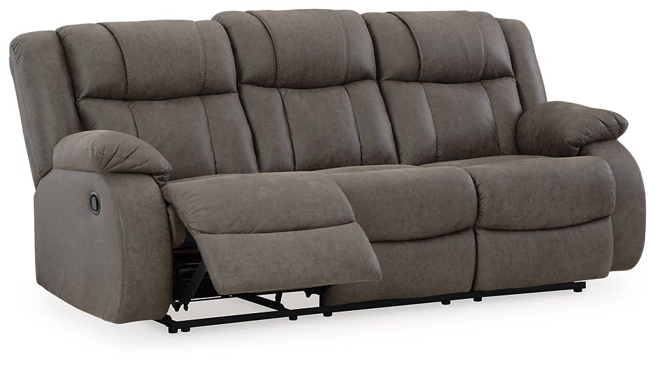 First Base Reclining Sofa - Pull Up A Couch