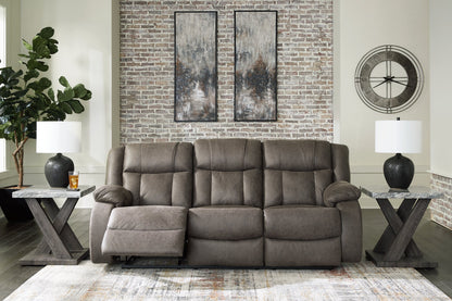 First Base Reclining Sofa - Pull Up A Couch