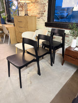 Stackable Wooden Dining Chair (Black) - Pull Up A Couch