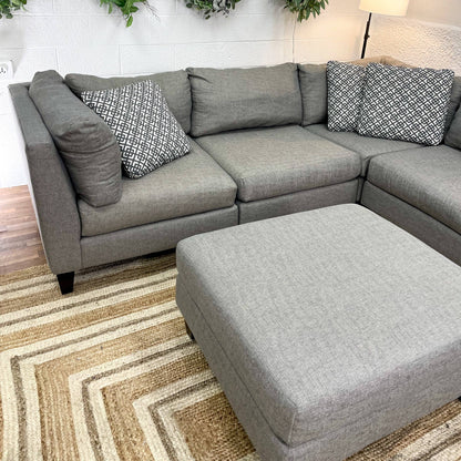 Bauhaus 6pc Modular Sectional w/Ottoman - Pull Up A Couch