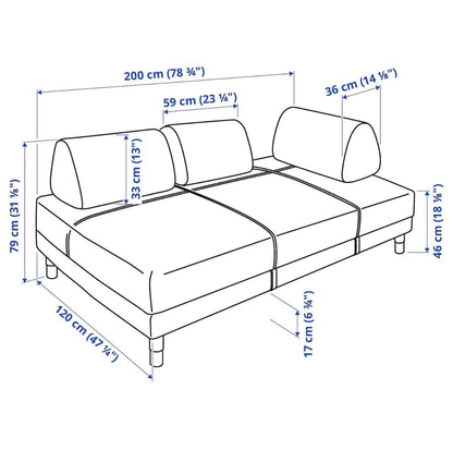 IKEA Flotebo Sofa Bed w/Modular Bolsters - Pull Up A Couch