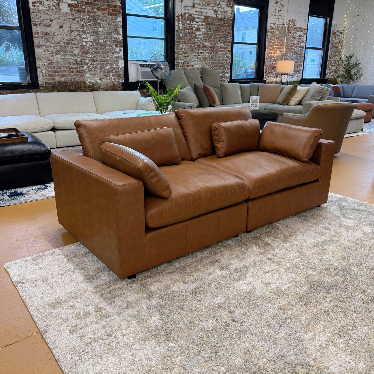 Pull Up A Couch Serenity Reserve sectional sofa, a stylish 2-piece living room sofa with plush cushions and modern design.