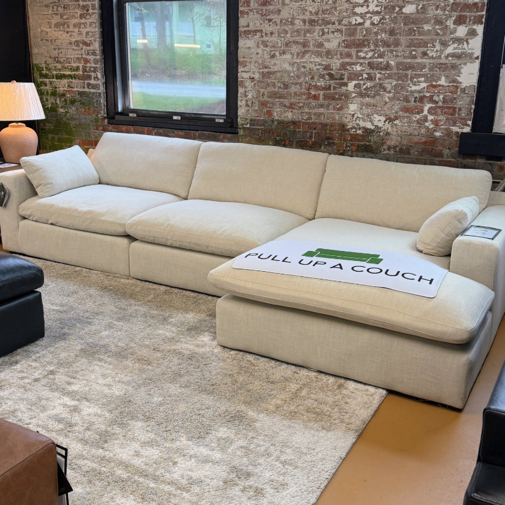 Atlas Cloud Sectional w/ Chaise (3pc)