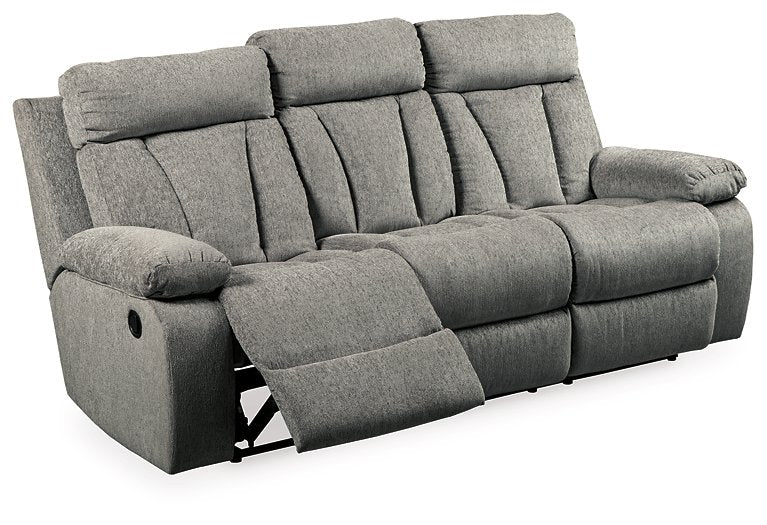 Mitchiner Reclining Sofa with Drop Down Table - Pull Up A Couch