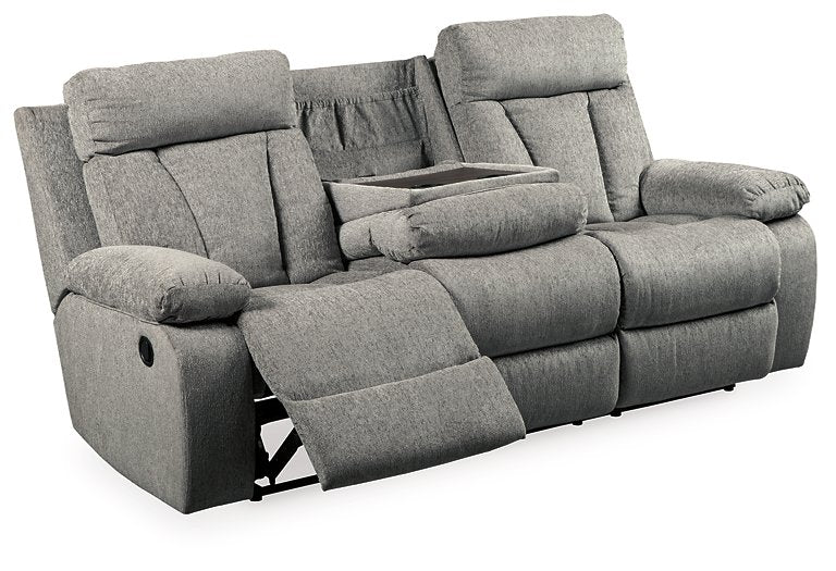 Mitchiner Reclining Sofa with Drop Down Table - Pull Up A Couch