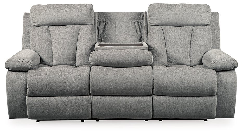 Mitchiner Reclining Sofa with Drop Down Table - Pull Up A Couch