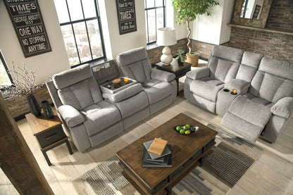 Mitchiner Reclining Loveseat with Console - Pull Up A Couch