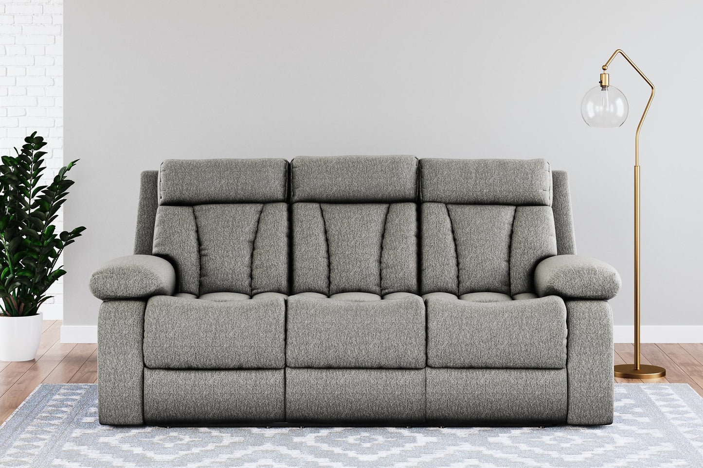 Mitchiner Reclining Sofa with Drop Down Table - Pull Up A Couch