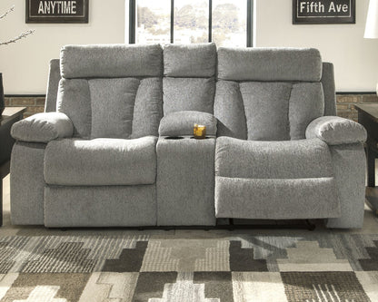 Mitchiner Reclining Loveseat with Console - Pull Up A Couch