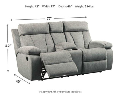 Mitchiner Reclining Loveseat with Console - Pull Up A Couch